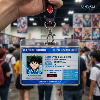 U.A. High School Hero License – My Hero Academia Inspired Anime Photo ID
