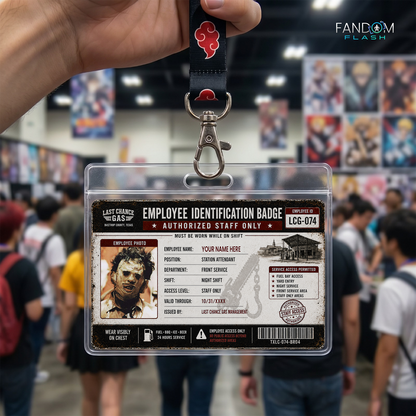 Last Chance Gas Employee Identification Badge – Texas Chainsaw Massacre Inspired Horror ID