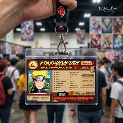 Shinobi Identification Card – Naruto Inspired Anime Photo ID
