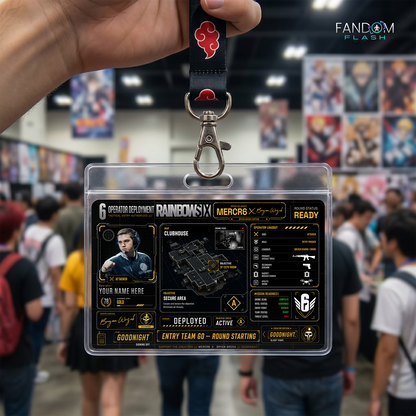 Operator Deployment Card – Rainbow Six Siege Inspired MERCR6 Creator Collab Badge
