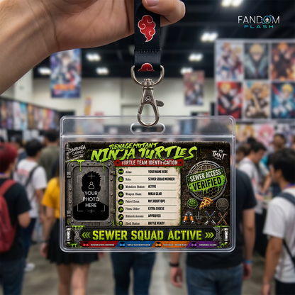 Sewer Squad ID Badge – Teenage Mutant Ninja Turtles Inspired Team Identification Card