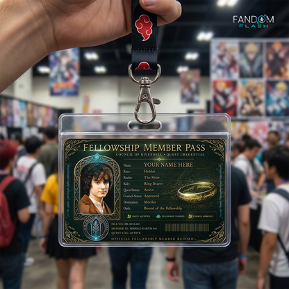 Fellowship Member Pass – Lord of the Rings Inspired Custom Fantasy Quest Credential Card