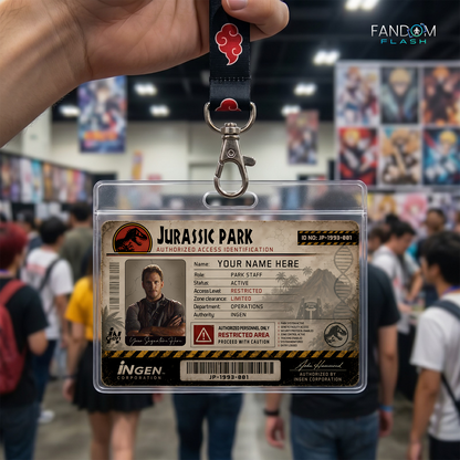 Authorized Access Identification Card – Jurassic Park Inspired Custom InGen Badge