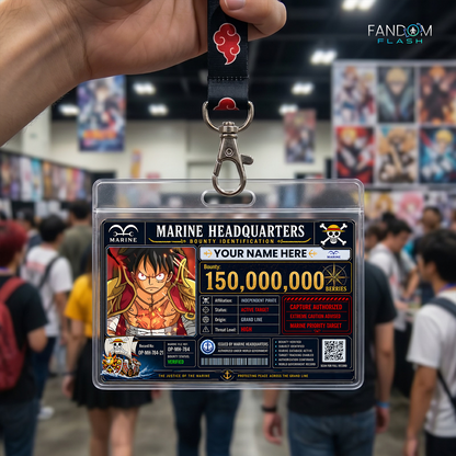 Marine Bounty Identification Card – One Piece Inspired Anime Photo ID
