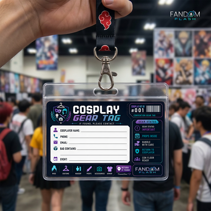 Cosplay Gear Tag – Fill-In Convention Bag Contact Card