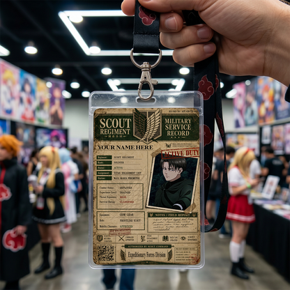 Scout Regiment Badge – Attack on Titan Inspired Anime Photo ID