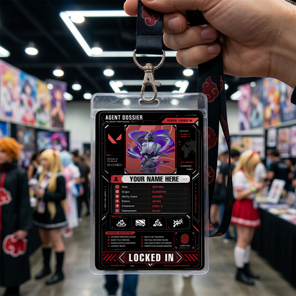Agent Dossier Card – VALORANT Inspired Custom Gaming Badge