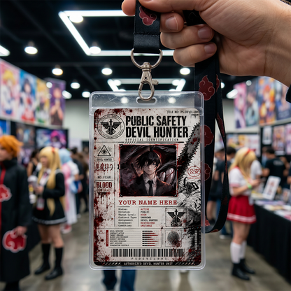 Public Safety Devil Hunter ID Card – Chainsaw Man Inspired Custom Anime Badge