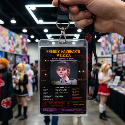 Night Security Badge – Five Nights at Freddy’s Inspired Horror Photo ID