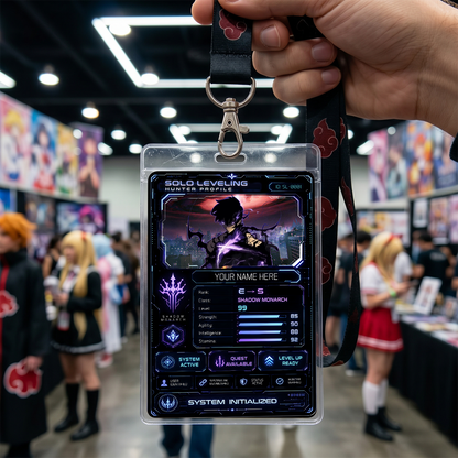 Hunter Profile Card – Solo Leveling Inspired Custom Anime Badge