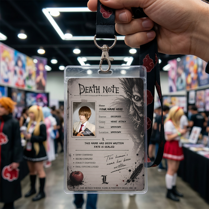 Notebook Record Card – Death Note Inspired Custom Anime Badge