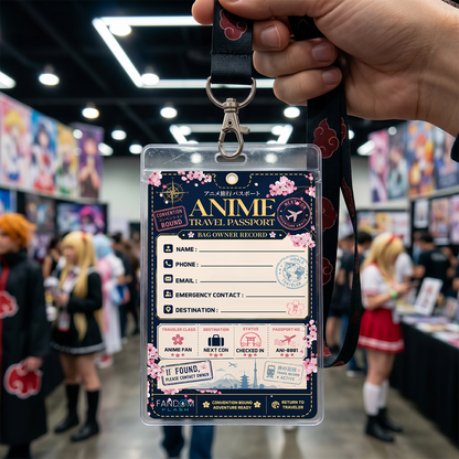 Anime Travel Passport Bag Tag – Convention Bound Luggage Owner Record Tag