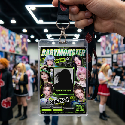 Fan Collectible Card – BABYMONSTER Inspired Custom K-Pop Badge