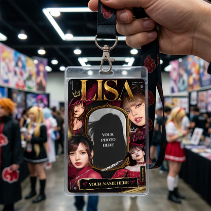 Fan Collage Card – Lisa Inspired Custom K-Pop Badge
