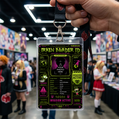 Irken Invader ID Badge – Invader Zim Inspired Earth Infiltration Record Card