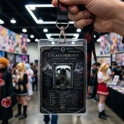 Legacy Record Card – Skyrim Inspired Custom Fantasy Badge