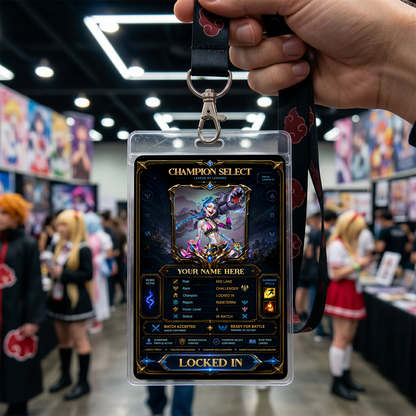 Champion Select Card – League of Legends Inspired Custom Gaming Badge