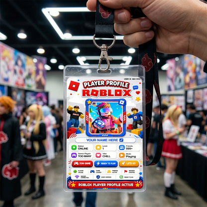 Player Profile Card – Roblox Inspired Custom Gaming Badge