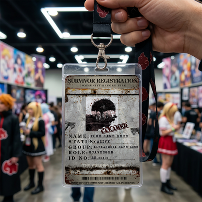 Survivor Registration Card – Walking Dead Inspired Community Photo ID